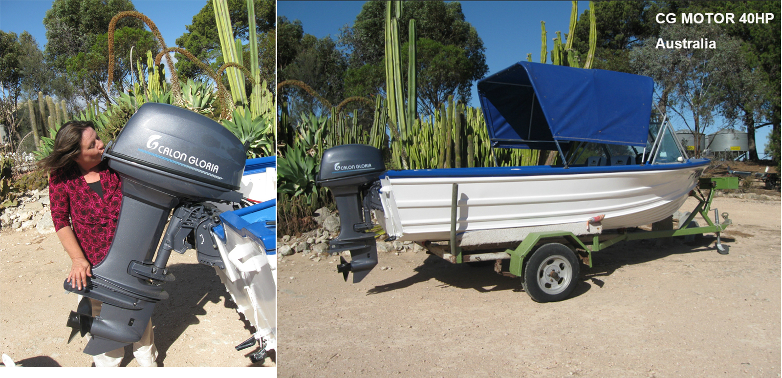 FRIENDSHIP BEGINS WITH A MOTOR---CG MARINE 40hp gasoline outboard motor in South Australia